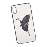Чехол для iPhone Xs Max WK-Fancy Diamond Series Case "Бабочка" (белый)
