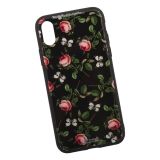 Чехол для Apple iPhone X WK Azure Stone Series Glass Protective Case садовые розы