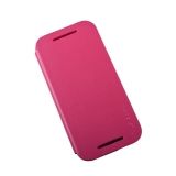 Чехол из эко – кожи PIPILU FIBCOLOR для HTC One M8 mini раскладной, розовый