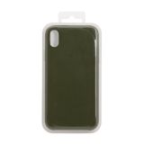 Силиконовый чехол для iPhone Xr  Silicone Case (темно-зеленый, блистер) 48