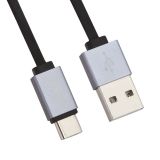 USB кабель HOCO U33 Retractable Type-C Charging Cable (L=0,9M) (черный)