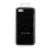 Силиконовый чехол "Silicone Case" для iPhone SE 2 (черный, блистер)
