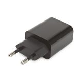 Блок питания (сетевой адаптер) HOCO C62A с 2 USB портами 2,1A кабель Apple pin в комплекте черный