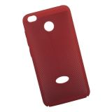 Защитная крышка для Xiaomi Redmi 4X "LP" Сетка Soft Touch (красная, европакет)