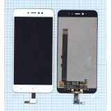 Дисплей (экран) в сборе с тачскрином для Xiaomi Redmi Note 5A Prime белый