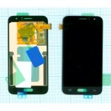 Дисплей (экран) в сборе с тачскрином для Samsung Galaxy J1 (2016) SM-J120F черный (OLED)