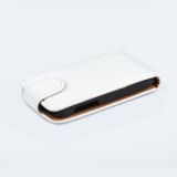 Чехол из эко – кожи для Samsung i8150 раскладной, белый
