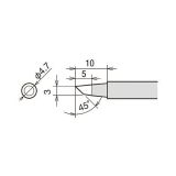 Сменное жало-нагреватель (картридж) RX-80HRT-3BC d5.4х34.5мм для паяльника Goot 24V
