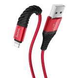 Кабель USB HOCO (X38) для iPhone Lightning 8 pin 1 м (красный)