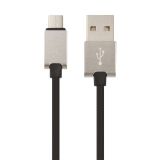 USB кабель HOCO U49 Refined Steel Charging Data Cable For Micro USB (L=1M) (черный)