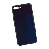 Защитная крышка "LP" для iPhone 7 Plus/8 Plus "Rainbow Glass Case" (синий градиент/коробка)
