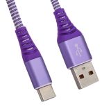 USB кабель "LP" Type-C "Носки" фиолетовый 