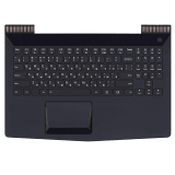 Клавиатура (топ-панель) для ноутбука Lenovo Legion Y520-15IKBN черная с черным топкейсом