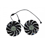 Вентилятор для видеокарты Gigabyte RX470, MSI GTX1080Ti, RX570, RX580, 4Pin double, 88мм, PLD10010S12HH