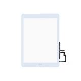 Сенсорное стекло (тачскрин) для Apple iPad Air, iPad 9.7" (2017) + золотая кнопка HOME белое