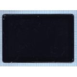 Дисплей (экран) в сборе с тачскрином для Lenovo IdeaTab A7600 с рамкой черный