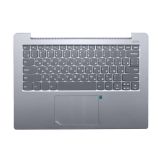 Клавиатура (топ-панель) для ноутбука Lenovo 330S-14IKB, 330S-14AST серая с серым топкейсом