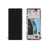 Дисплей (экран) в сборе с тачскрином для Tecno Spark 20 Pro + (KJ7) черный с рамкой (Premium LCD)