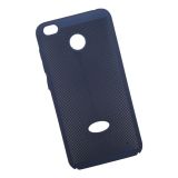 Защитная крышка для Xiaomi Redmi 4X"LP" Сетка Soft Touch (темно синяя) европакет