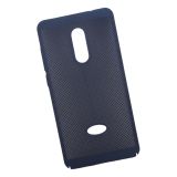 Защитная крышка для Xiaomi Redmi Note 4"LP" Сетка Soft Touch (темно синяя) европакет