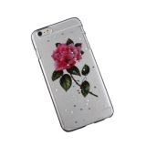 Защитная крышка с блестками Роза для iPhone 6, 6s Plus коробка