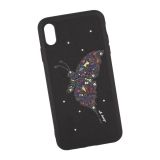 Чехол для iPhone Xs Max WK-Fancy Diamond Series Case "Бабочка" (черный)