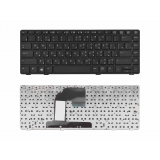Клавиатура для ноутбука HP EliteBook 8460p черная с черной рамкой без трекпойнта