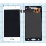 Дисплей (экран) в сборе с тачскрином для Samsung Galaxy A5 (2016) SM-A510F белый (TFT-совместимый с регулировкой яркости, тонкий)