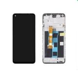 Дисплей (экран) в сборе с тачскрином для Realme 9i (RMX3491) черный с рамкой (Premium LCD)