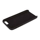 Защитная крышка для iPhone 8/7 Leather Сase кожаная (черная, коробка)