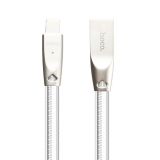 USB кабель HOCO U9 Zinc Alloy Jelly Knitted Lightning Charging Cable (L=1,2M) (серый)