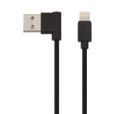 USB кабель HOCO UPL11 L Shape Lightning Charging Cable (L=1M) (черный)