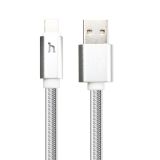 USB кабель HOCO UPL12 Metal Jelly Knitted Lightning Charging Cable (L=1,2M) (серебро)