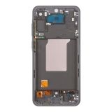 Дисплей (экран) в сборе с тачскрином для Samsung Galaxy A55 5G SM-A556 черный с рамкой (Incell)