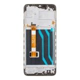 Дисплей (экран) в сборе с тачскрином для Realme C3 черный с рамкой (Premium LCD)