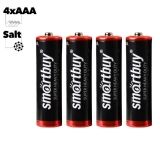 Батарейка солевая Smartbuy R03 AAA 4шт в блистере