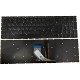 Клавиатура для ноутбука HP Pavilion 15t-db000, 15-db0000au, 15-da, 15-da000 черная без рамки, с подсветкой