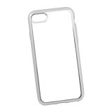 Силиконовый чехол LP для Apple iPhone 7 TPU прозрачный с серебряной хром рамкой