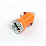Автомобильная зарядка с USB выходом 5V 1A оранжевый коробка LP
