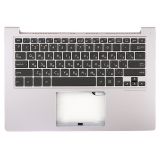 Клавиатура (топ-панель) для ноутбука Asus UX303UB черная с розово-золотым топкейсом