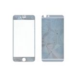 Защитное стекло для iPhone 6, 6S на переднюю и заднюю части, серебро 3D