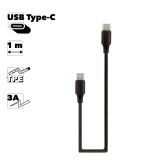 USB-C кабель WK WDC-106a Type-C 3A 1м TPE (черный)