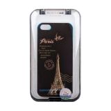 Защитная крышка Париж для Apple iPhone 5, 5s, SE синяя