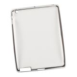 Силиконовый чехол TPU Case для Apple iPad 2, 3, 4 прозрачный с серой рамкой