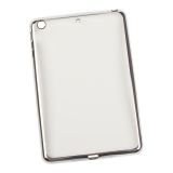 Силиконовый чехол TPU Case для Apple iPad mini 2, 3 прозрачный с серой рамкой