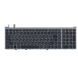 Клавиатура для ноутбука Sony VGN-AW, VGN-AW41XH, VGN-AW41ZF черная с серой рамкой
