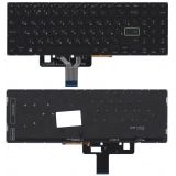 Клавиатура для ноутбука Asus S533F черная с подсветкой