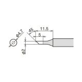 Сменное жало-нагреватель (картридж) RX-80HRT-2C d5.4х34.5мм для паяльника GOOT 24V