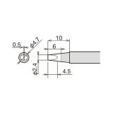 Сменное жало-нагреватель (картридж) RX-80HRT-2.4D d5.4х34.5мм для паяльника GOOT 24V