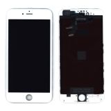 Дисплей (экран) Amperin в сборе с тачскрином для iPhone 6 Plus белый с рамкой (IPS) 